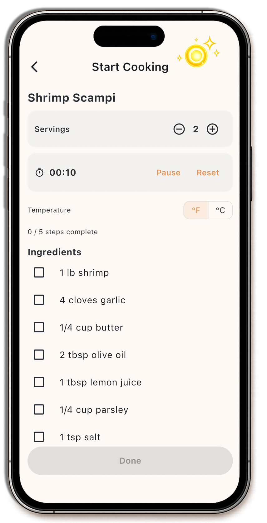 MealTap recipe instructions displayed for a selected dinner.