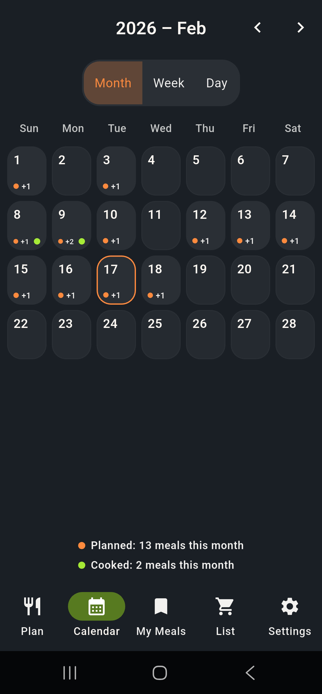 MealTap preview screen 2