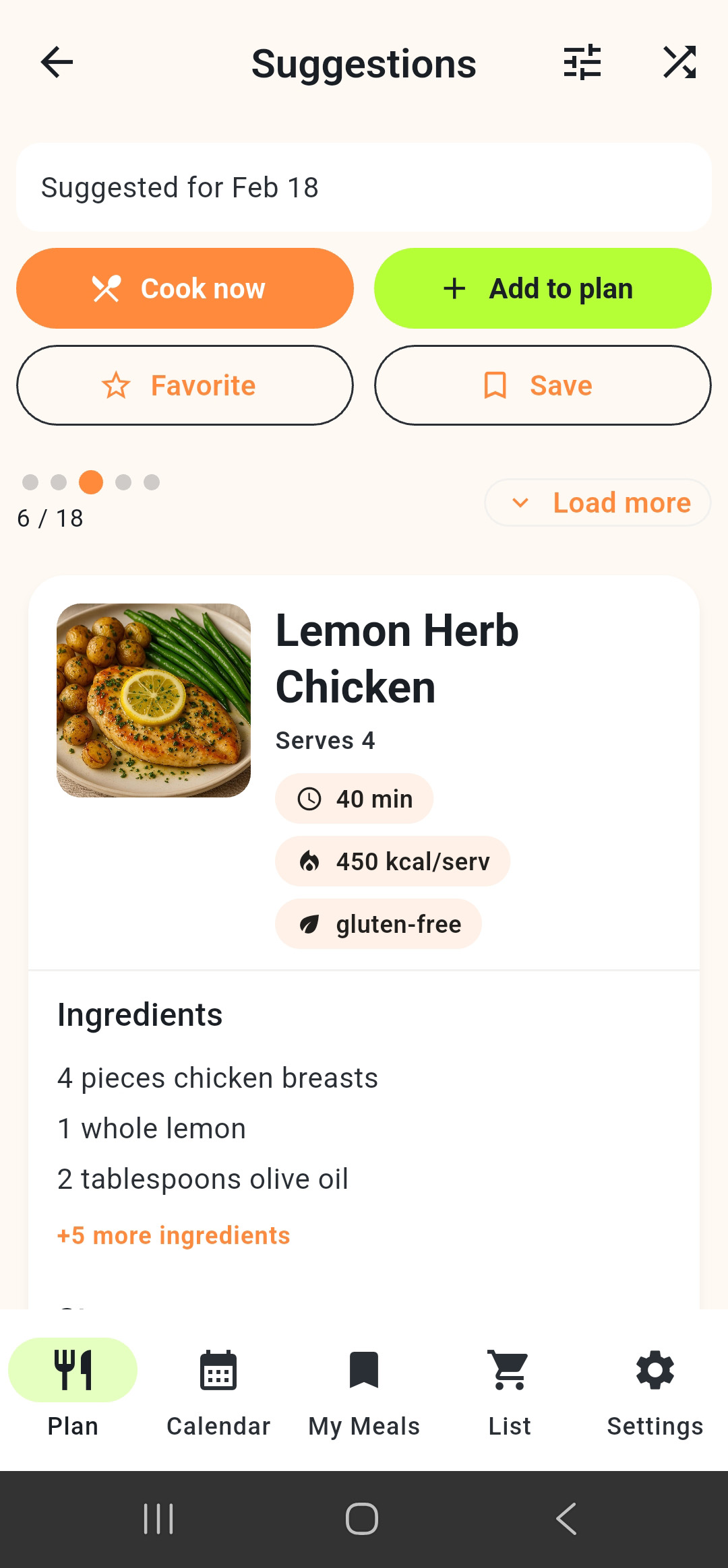 MealTap preview screen 3